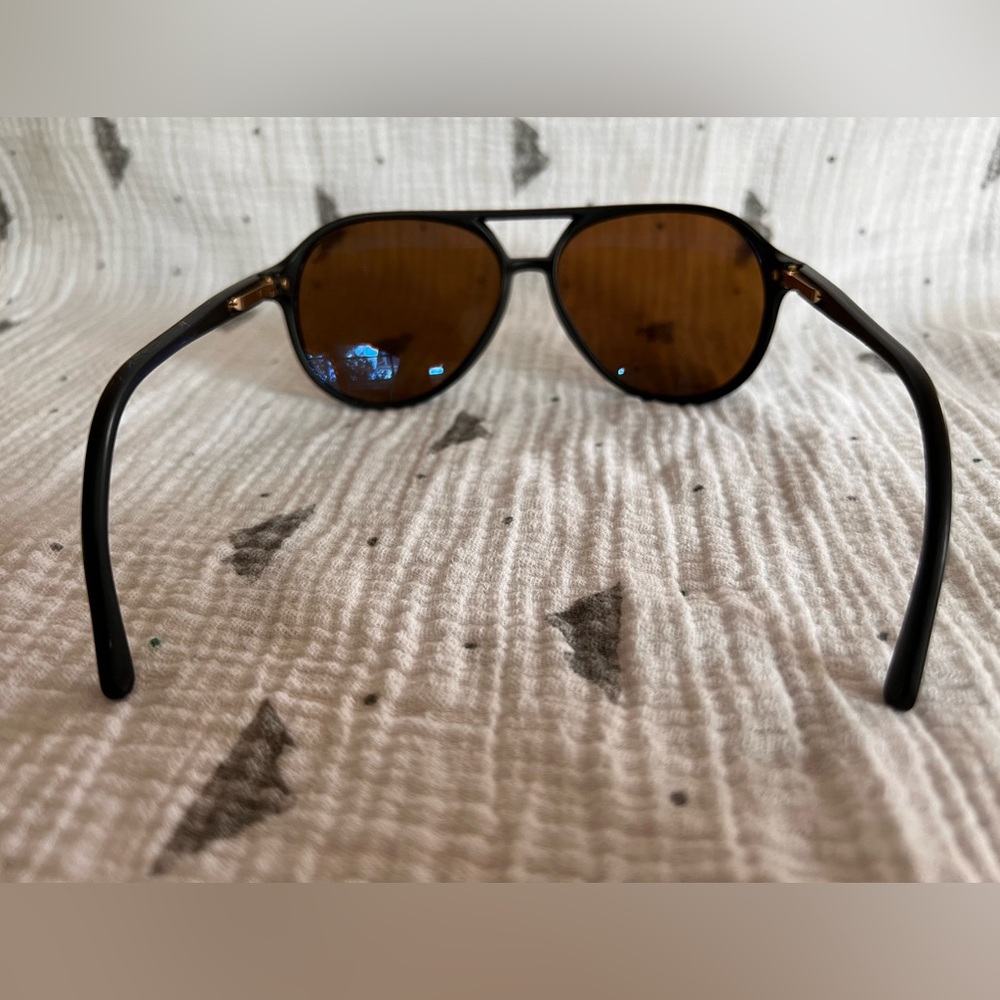 Vintage REVO H20 Double Bridge Sunglasses with Glass Lenses Black Frame - Picture 7 of 9